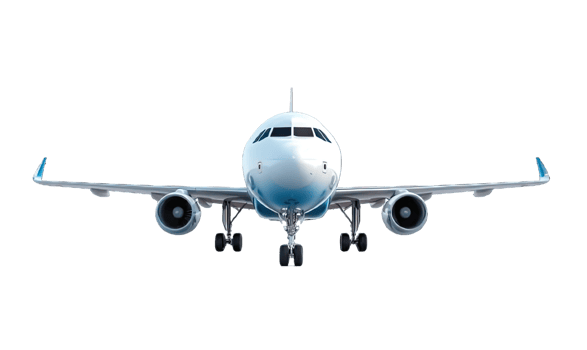 . Air plane boing isolated on a transparent background. png