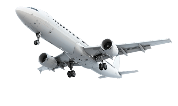 . Air plane boing isolated on a transparent background. png