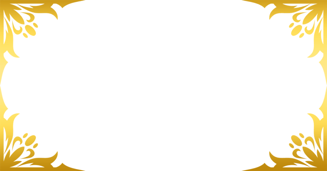 Gold Ornamental Border transparent background banner template png