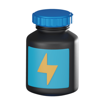 Health Supplement 3D Illustration, Fitness and Nutrition Icon png