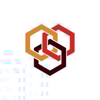 Connection Hexagonal Shape Icon Logo Template Illustration Design. EPS 10. vector