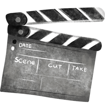 clapperboard for director , slate png