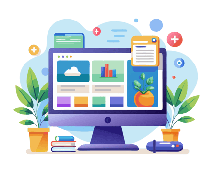 Graphic Digital Interface Illustration Style png