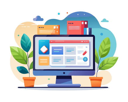 Digital Innovation Space Illustration Concept png