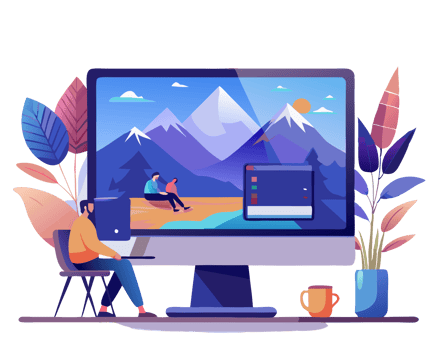Digital Media Workstation Flat Design Clip png