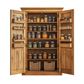 Pantry cabinet on Transparent background png
