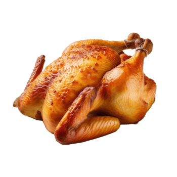 Fast Food Image Without Background Snack Meal Cooked Whole Turkey png