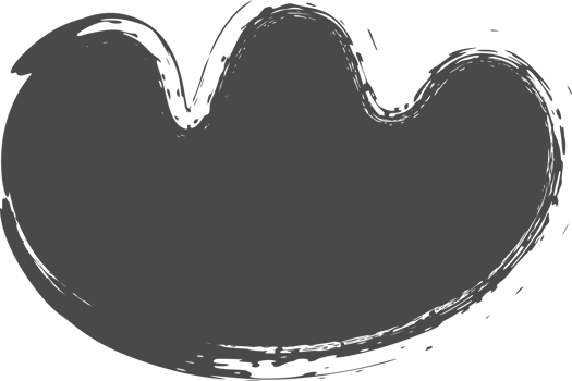 Brush stain, abstract paint shape with grunge texture. Round black ink splash. Irregular organic blob. Oval liquid rough element. Doodle blot block png
