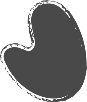 Brush stain, abstract paint shape with grunge texture. Round black ink splash. Irregular organic blob. Oval liquid rough element. Doodle blot block png