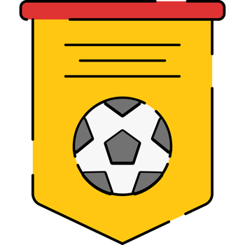 Soccer Pennant Flag Illustration png
