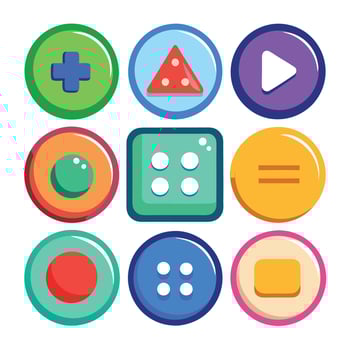 Essential Web Buttons for Your Site vector