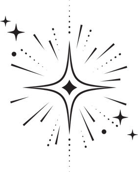 Line icons of stars. Sparks and shiny abstract glitter symbol with light effect. Minimal Y2K magic twinkles png