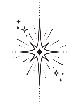 Line icons of stars. Sparks and shiny abstract glitter symbol with light effect. Minimal Y2K magic twinkles png