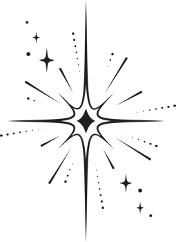 Line icons of stars. Sparks and shiny abstract glitter symbol with light effect. Minimal Y2K magic twinkles png