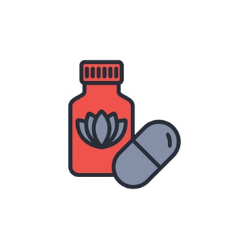 Aromatherapy icon. .Editable stroke.linear style sign for use web design,logo.Symbol illustration. vector