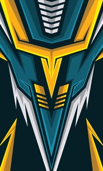 Sublimation printing template for sports jersey fabric vector