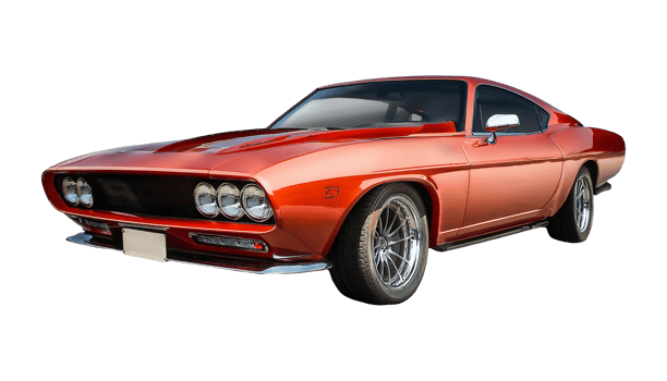 Classic Muscle Car isolated on transparent background png
