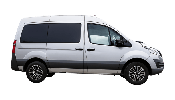 Van Parked Outside isolated on transparent background png