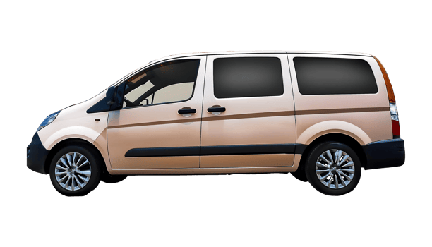 A Van in Daylight isolated on transparent background png