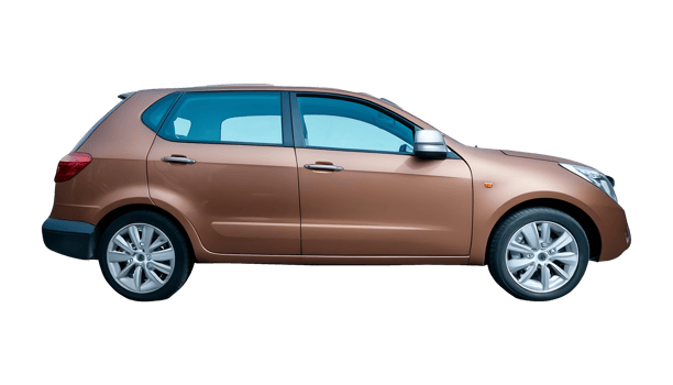 Modern Subcompact Car isolated on transparent background png