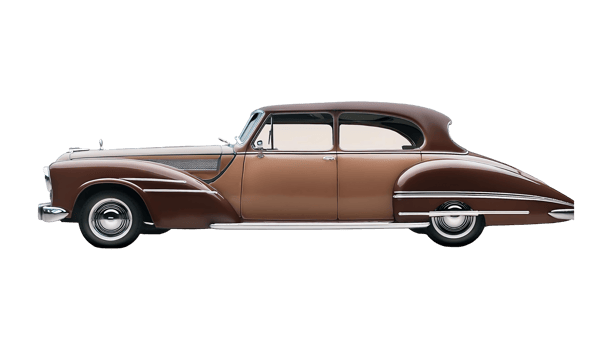 Vintage Brown Car isolated on transparent background png