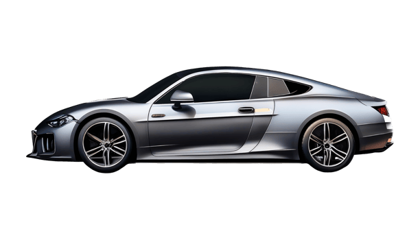 High-Performance Sports Car isolated on transparent background png