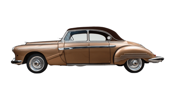 Classic Brown Car isolated on transparent background png