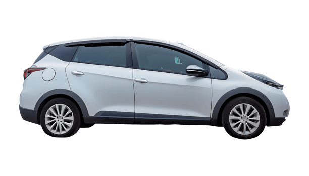 Modern Compact Hybrid Car isolated on transparent background png