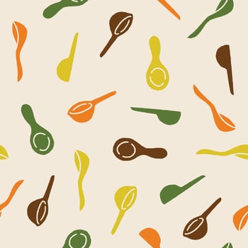 Spoon Seamless Pattern illustration for Print, Wallpaper, Decoration. vector