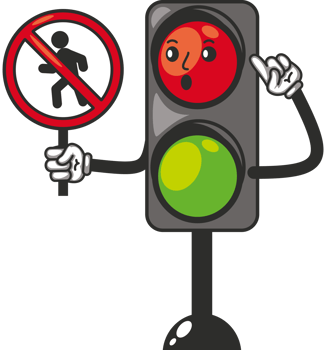pedestrian traffic light caution png