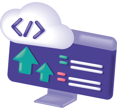 cloud technology and programming code png