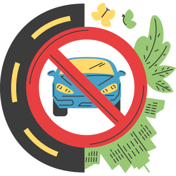 traffic sign on car free day png