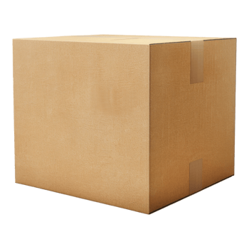 Empty cardboard box Isolated in transparent background. png