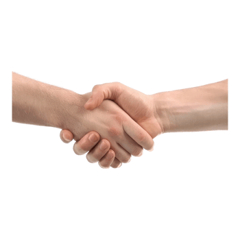 Handshake isolated on transparent background png