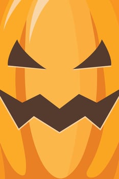 Halloween pumpkin face vector