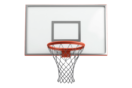 Basketball rim isolated on transparent background. png