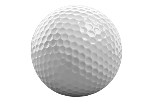 Golf ball isolated on transparent background. png