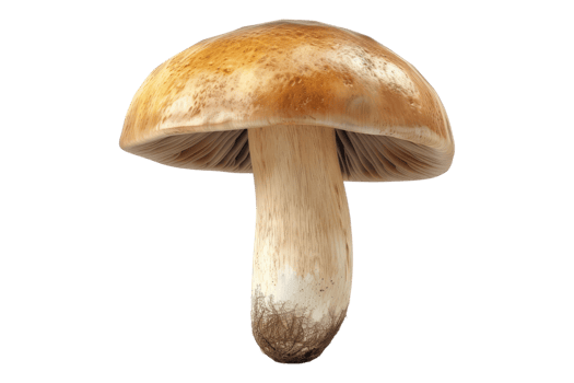 Edible mushroom isolated on transparent background. png