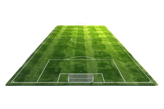 Soccer field isolated on transparent background. png