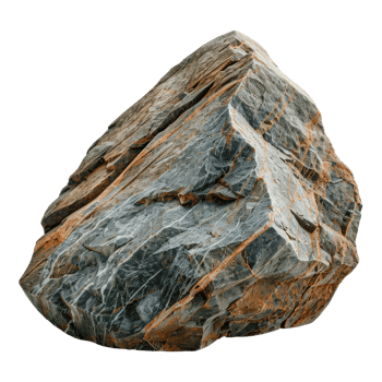 Gneiss stone isolated on transparent background png