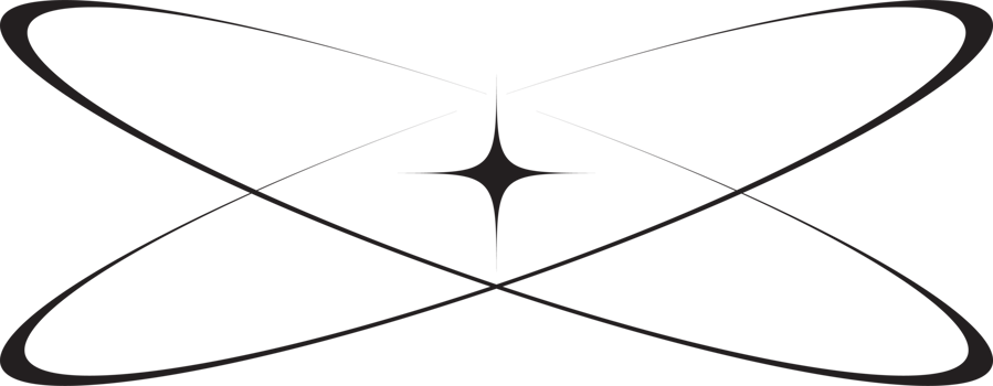 Y2k icon of star shape Shiny glitter element. Abstract retro minimal twinkles with cosmic orbit. Minimal modern futuristic figure png