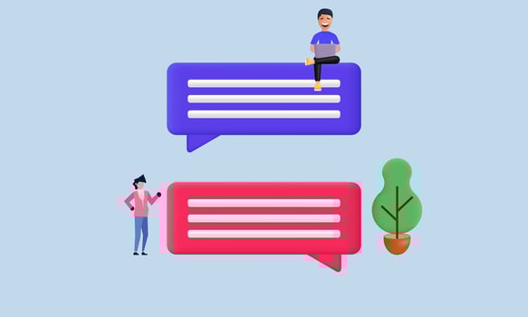 3d icon realistic chat bubble talk dialogue messenger design vector