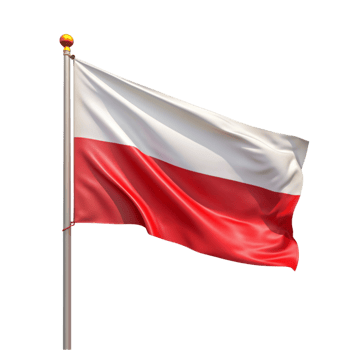 white and red Polish flag png