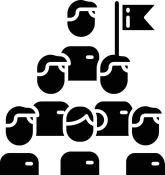 Achievement solid glyph illustration vector