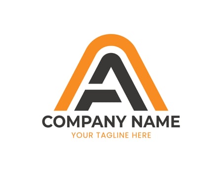 AA Logo Design typography and Creative Letter Logo Concept vector