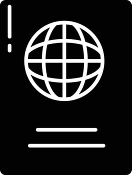 parachute solid glyph illustration vector