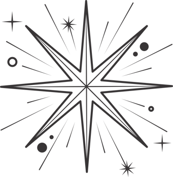 Line icon of stars. Sparks and shiny elements. Abstract glitter symbol with light effect. Minimal Y2K magic twinkles png