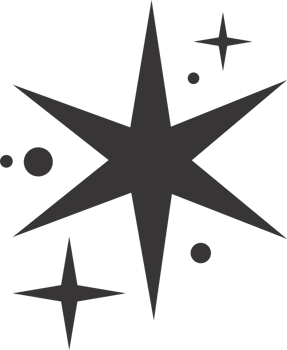 Star icon. Bling and sparkle shapes. Retro Y2K graphic design elements. Vintage twinkle starburst. Abstract simple 70s black Christmas symbol png