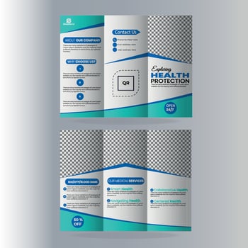 Trifold brochure template vector