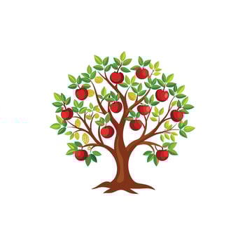 Creative Fruit Tree Design vector
